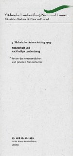 Einladung und Programm Hrsg.: Sächsische Landesstiftung Natur und Umwelt